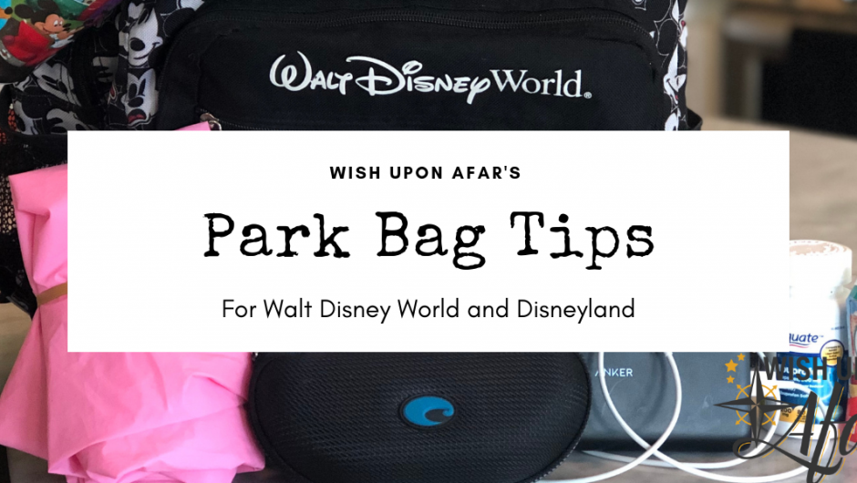 Park Bag Tips for Walt Disney World and Disneyland