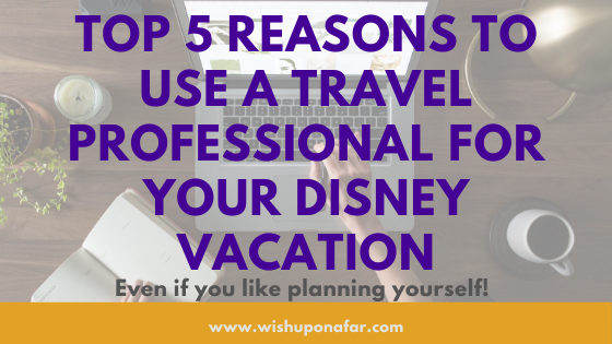 Top 5 Reasons to Use a Travel Professional for your Disney Vacation