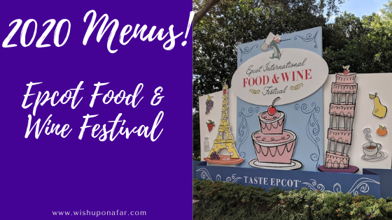 2020 Menu — Epcot Food and Wine Festival
